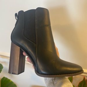 Black ankle boots
